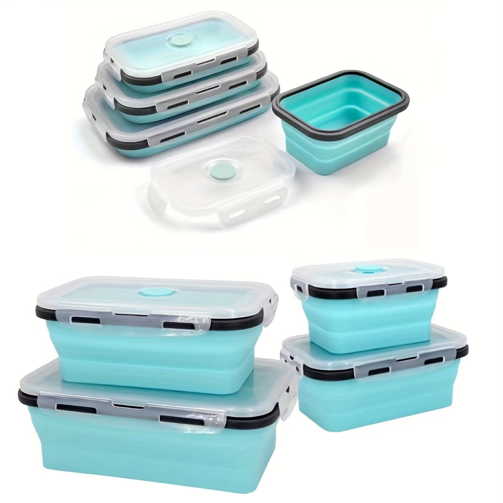 Snap Fresh - 4 Pack of Sandwich Containers (450 ml) - Reusable, BPA Free  Plastic, Snap & Lock Shut Lids and Silicone Seal. Great for Fruit, Salad