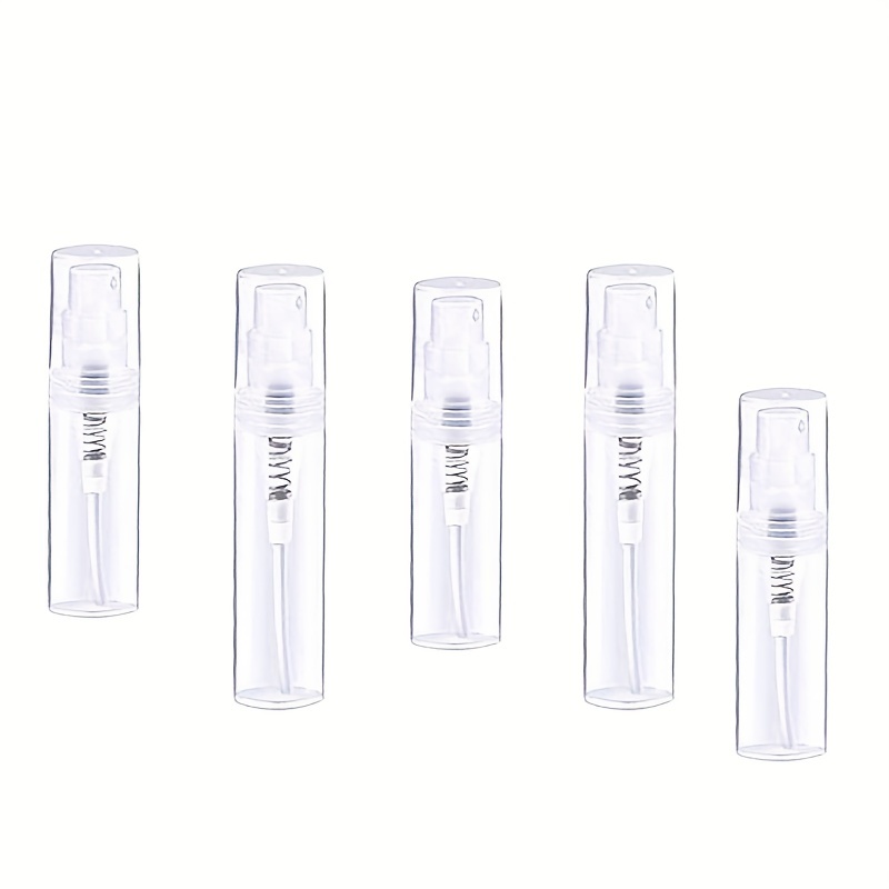 20pcs 2ML 3ML5ML 8ML 10ML Clear Plastic Spray Bottle Portable Perfume  Atomizer Mini Sample Test Tube Thin PET Vials