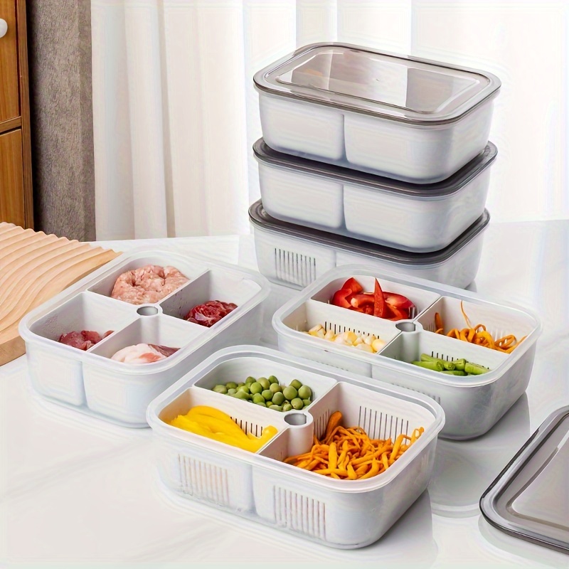 1pack Food Storage Containers,Freezer Microwave safe,Food Container Meal  Prep Containers & Kitchen Set,Lunch Containers,use for School,Work and  Travel