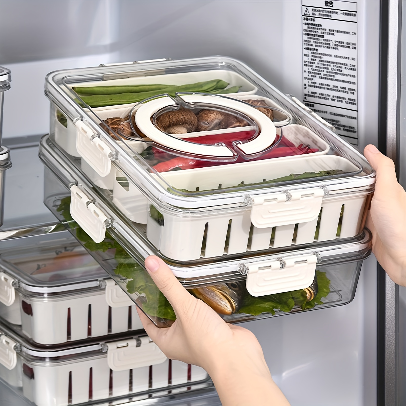 Refrigerator Storage Container Cereals Vegetables Frozen Meat Kitchen Food  Organzier Set Food Grade Storage Use 350ml Bottles - AliExpress