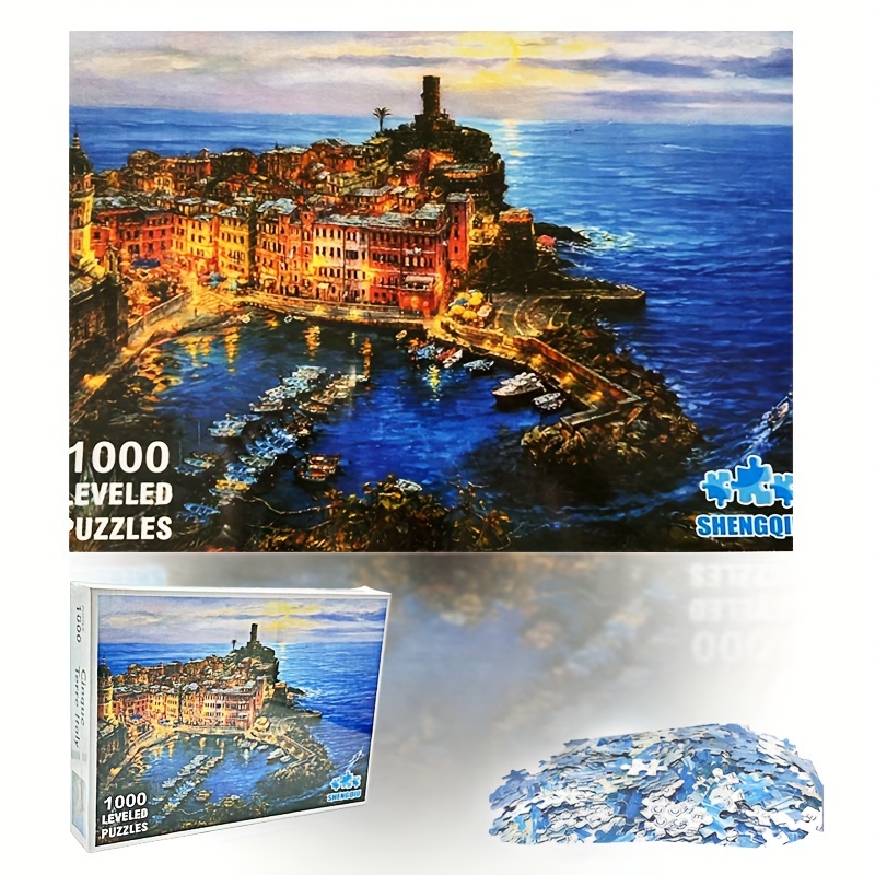 Adult 1000pcs Puzzle Go Fishing High Difficulty Decompression Girl