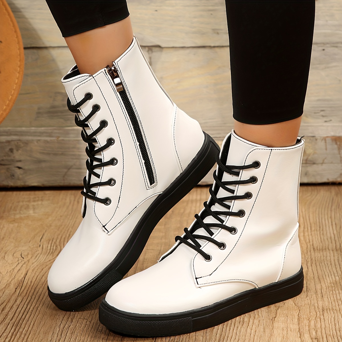 White on sale color boots