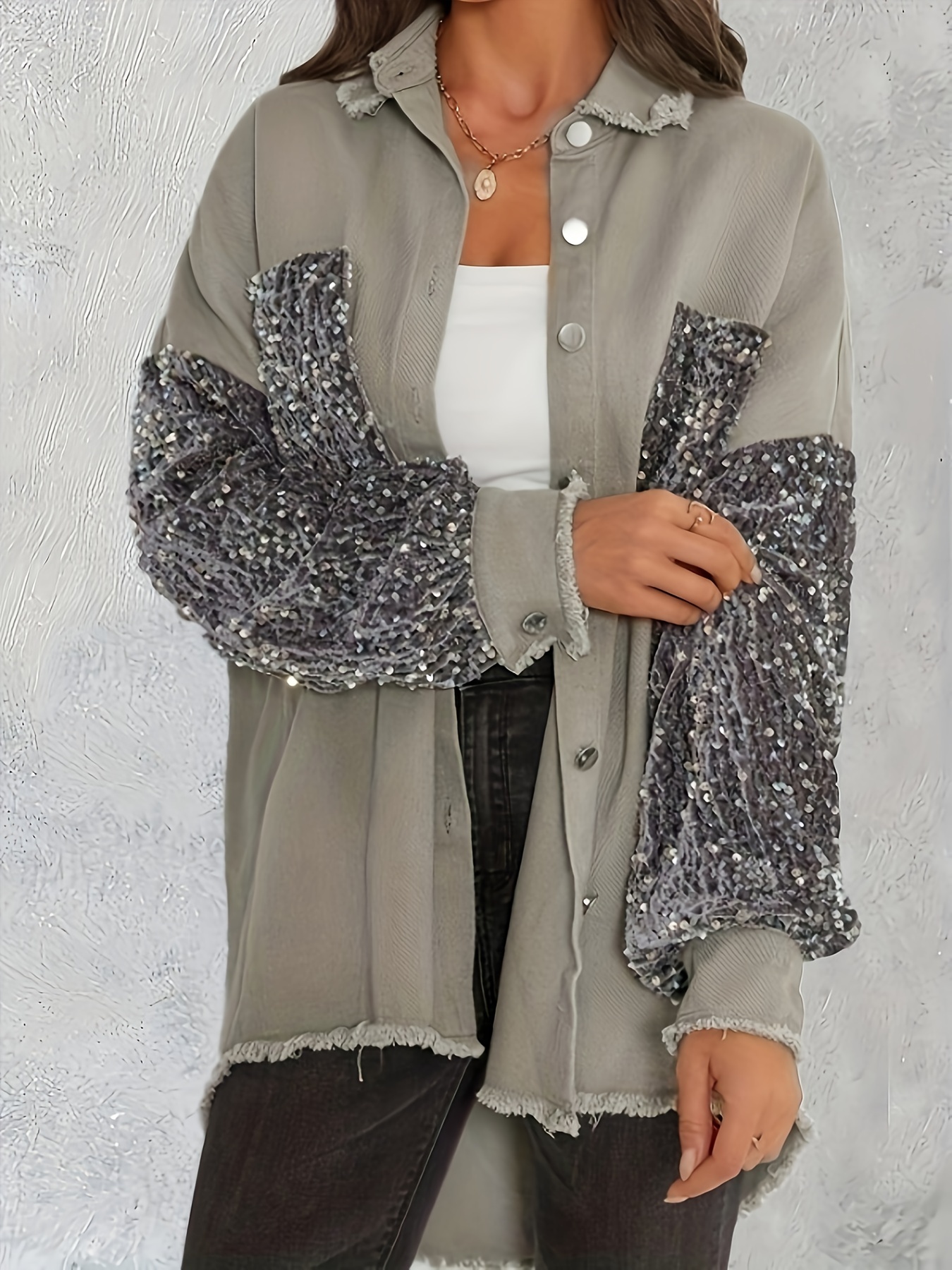 Grid Print Lapel Long Sleeve Coat, Elegant Pocket Buttons