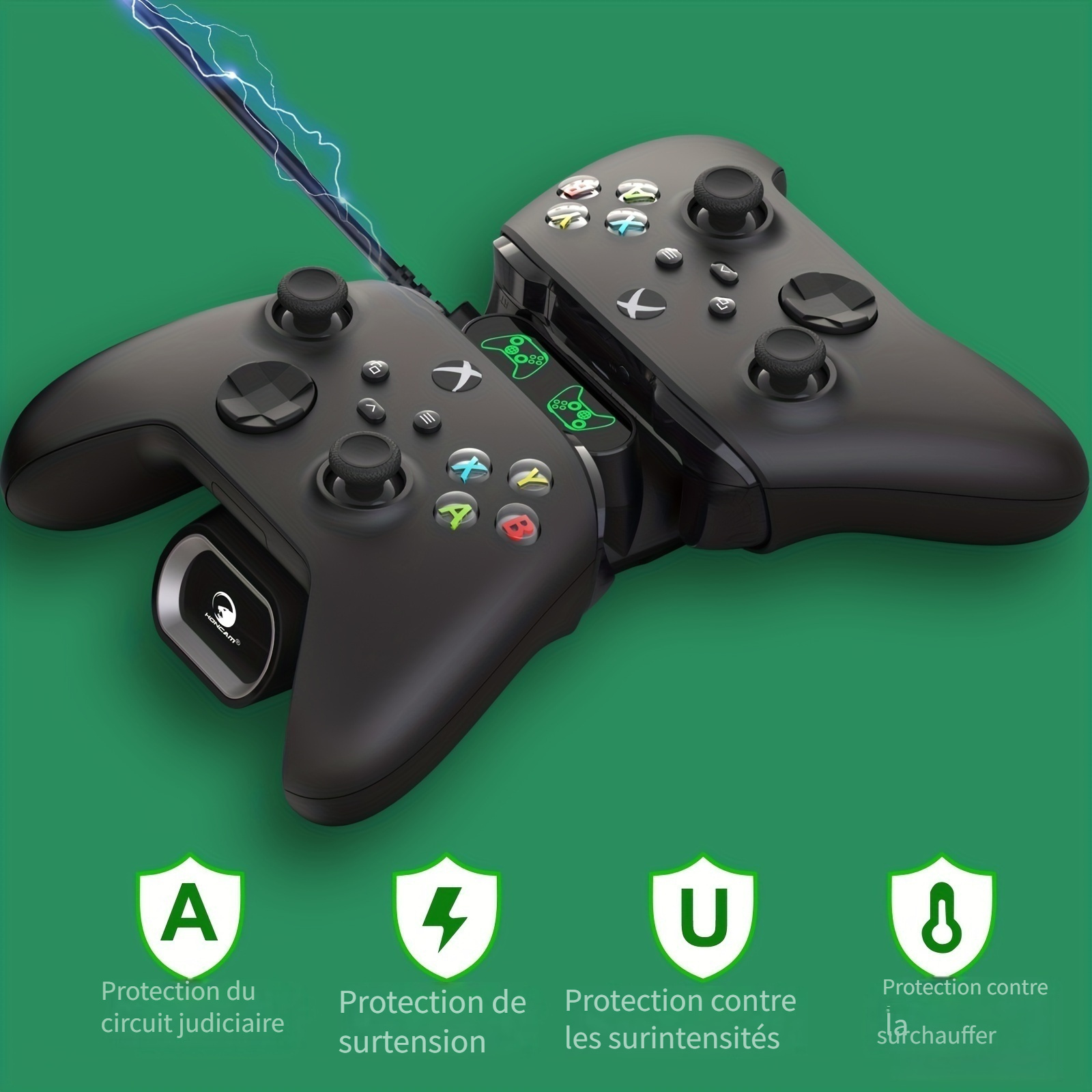 Kit de jeu et de charge de Noël pour Xbox Series X Controller avec