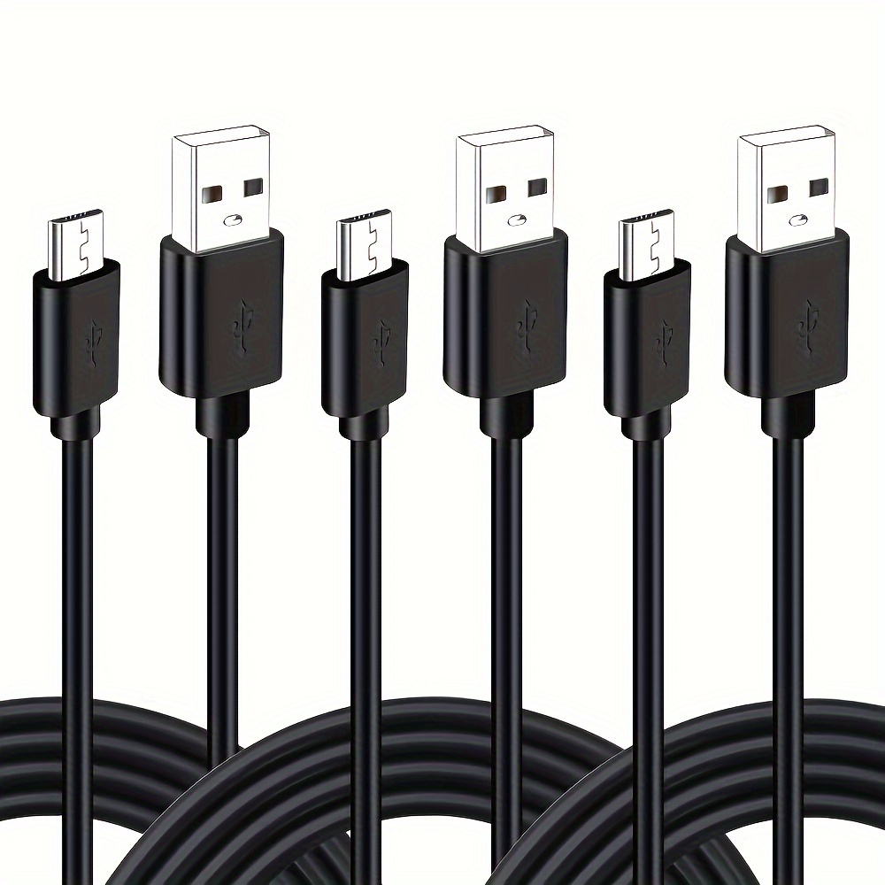 6.6Ft Charger Cable for PS3 Controller, 2Pack Long Mini USB Data