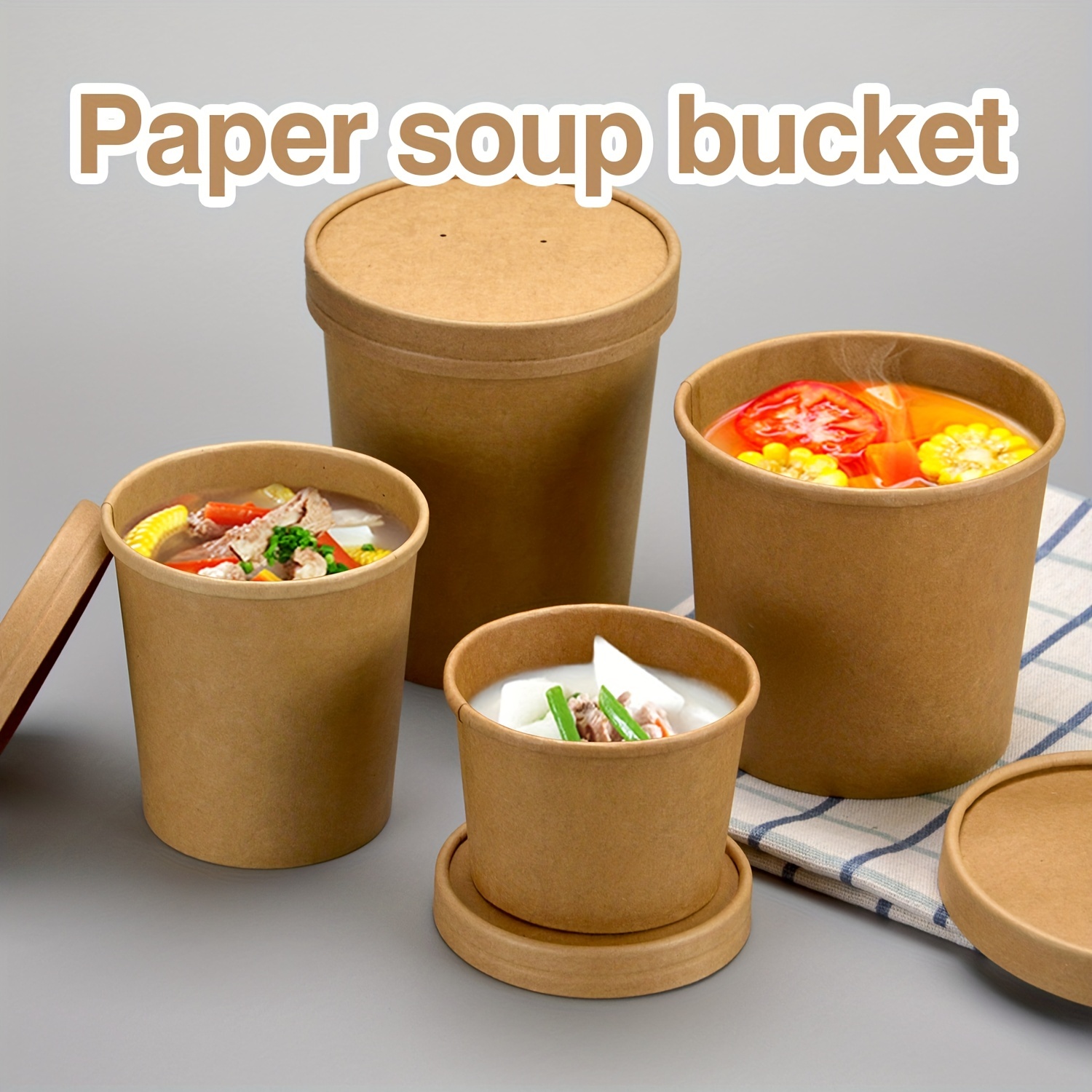 HOMSFOU 1 Set Soup Cup Breakfast Cup Portable Soup Breakfast Accessory Soup  Insulated Container Microwave Soup Mug Porridge Mug Travel Accessories