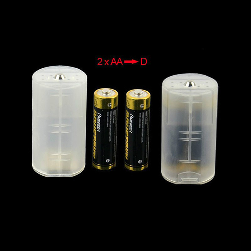 Lr06 Aa To C Lr14 Size Transparent Aa To C Battery Adaptor - Temu