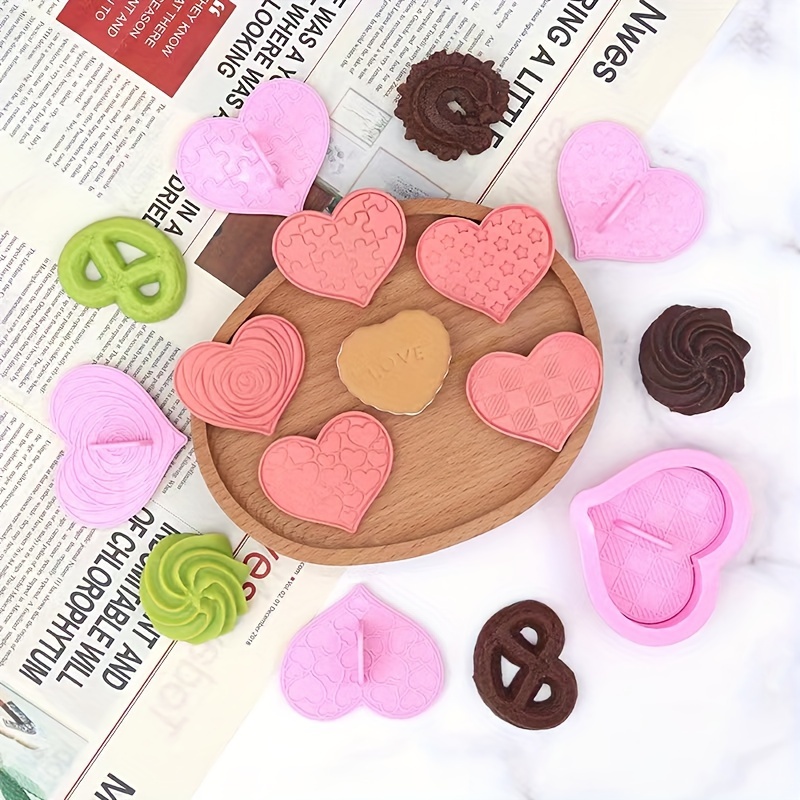 Heart Cookie Cutter Mini Valentine Cookie Cutter Stamp - Temu