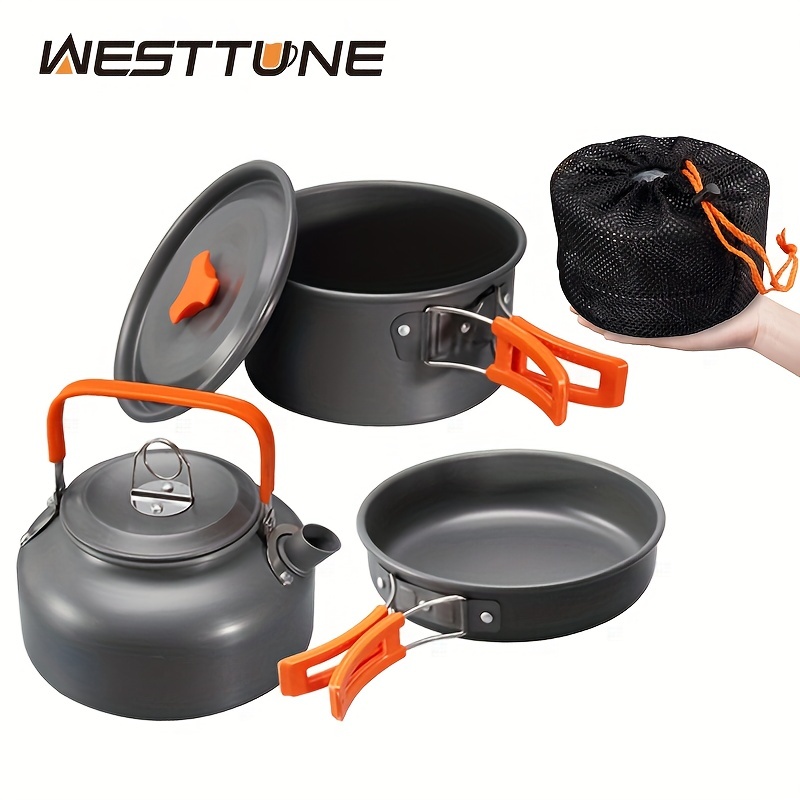 16pcs Camping Cooking Set Camping Cookware Set Camping Pot pan Set Nesting  Camp Cook Set Hiking