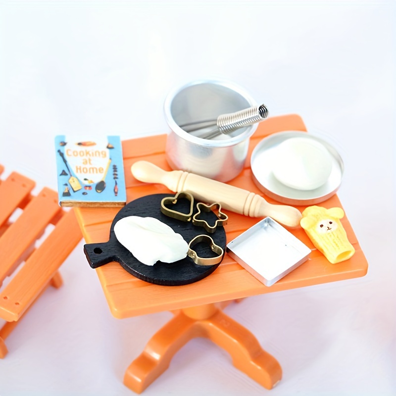 1/12 Scale Real Mini Cooking Copper Kitchen Utensils Saucepan Set for Real Mini  Cooking Kitchen 