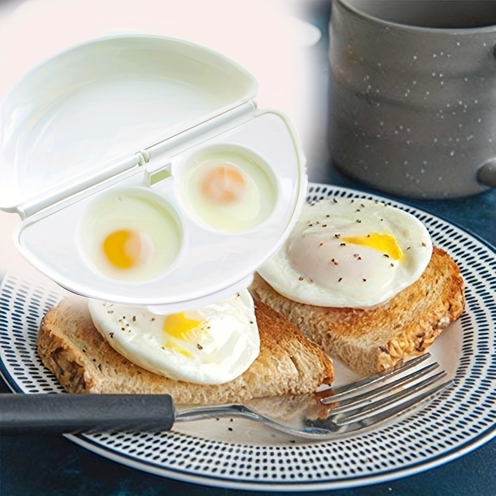 1 Pieza Mini Cocedor De Huevos De Doble Capa Utensilios De Cocina Creativos  Vaporera Microondas Con Tapa Herramienta De Cocina Para Cocinar Huevos, Moda de Mujer