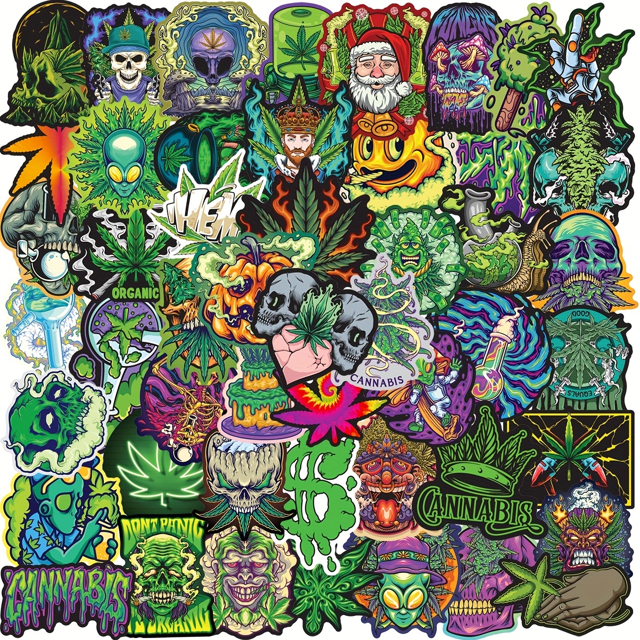 100 Pcs Cool Adult Stickers, Pack Of Weed Stickers, Water Bottle