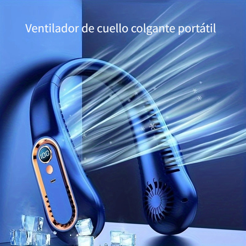 Mini ventilador de cuello portátil, ventilador de cuello colgante,  ventilador deportivo silencioso recargable por USB para deportes al aire  libre, banda para el cuello con ventilación – Los mejores productos en la