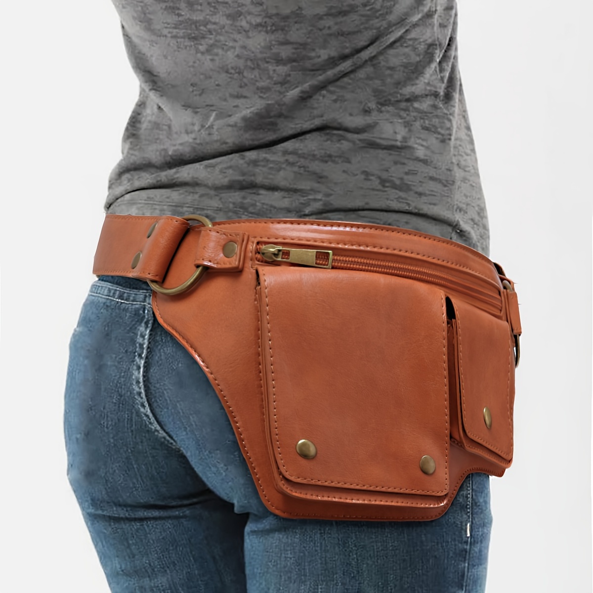 Men Woman Dadbag Belly Pockets Novelty Pochete Waist Bag Travel