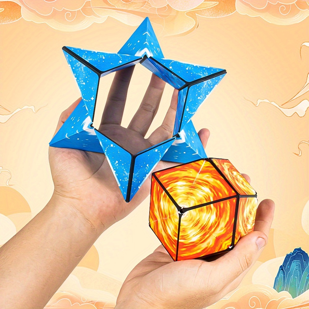 Amazing Transforming Cubes. Review of Changeable Magnetic Variety Magic Cube.  Shape Shifting Puzzle 