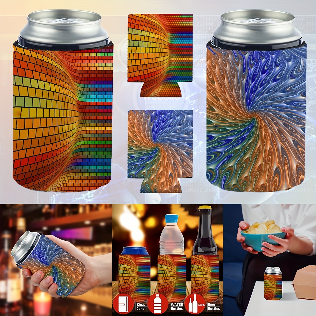 Vertigo Inspired Neoprene Jar Sleeve Cup Cooler Reusable - Temu