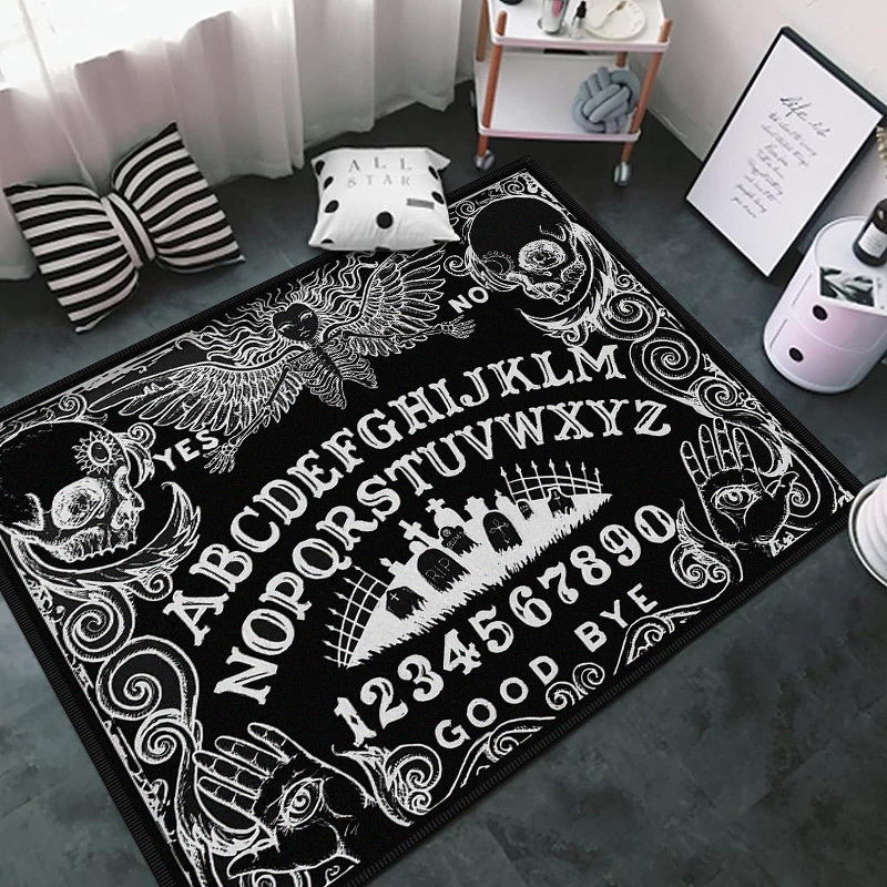 Dangerous Magical Game Ouija Board Pattern Area Rug Bedroom Living Room Kitchen  Rug Doormat Floor Mat Standing Mat Children Play Rug Carpet Bathroom – Yaxa  Store