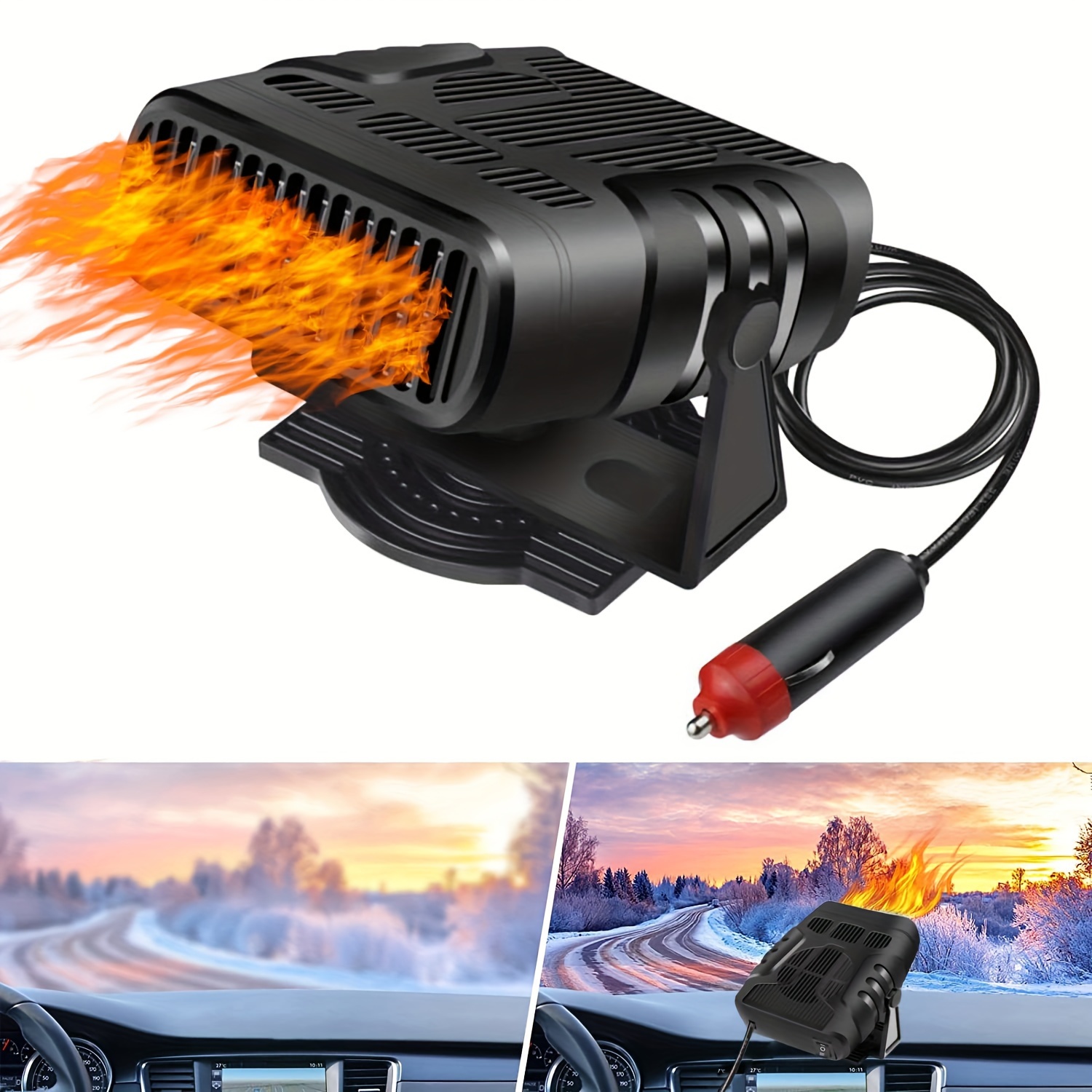 Jwl-Auto Heizung 12v / 24v 500w Portable 360 Grad einstellbare