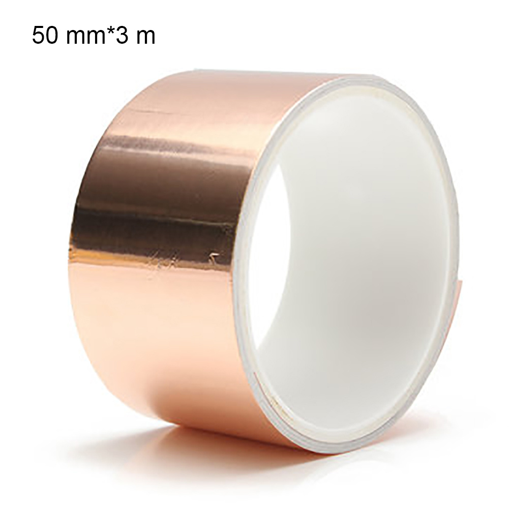 1 Roll of Electric Guitar Shielding Copper Foil Tape Noise Shielding Tape  (Rose Gold) 