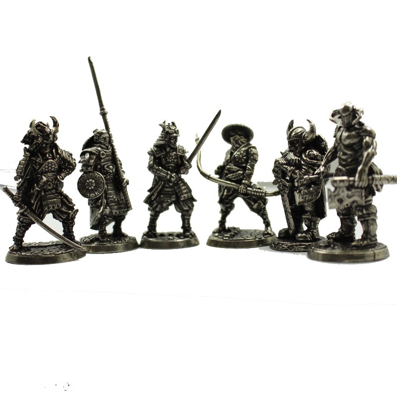 Soldados De Metal Vintage Modelo, Cobre Branco, Humano Vs Goblin