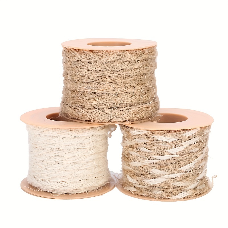 Natural Jute Rope Cord Twine Burlap String Gift Wrapping Diy Basket Pet  Scratching Handmade Craft 3mm 4mm 5mm 6mm 8mm 10mm - Cords - AliExpress