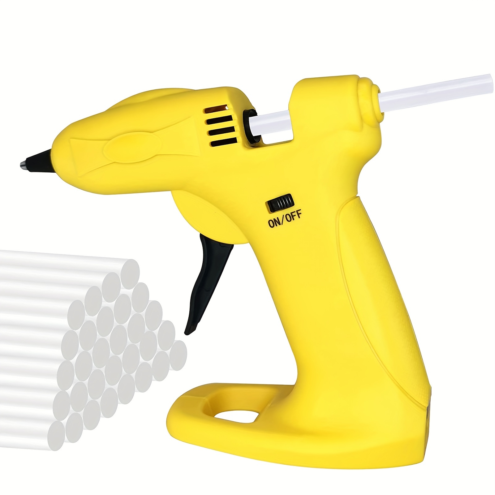 TACKLIFE Mini Hot Glue Gun 20w with 30 Pcs EVA Glue Sticks