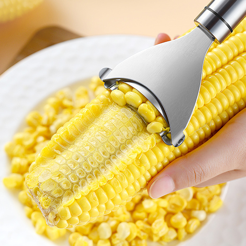  Corn Cob Peeler Stripper Tool,Corn On The Cob Remover Sheller  for Kitchen Chef Tools,Easy Good Grips and eco Friendly,Yellow: Home &  Kitchen