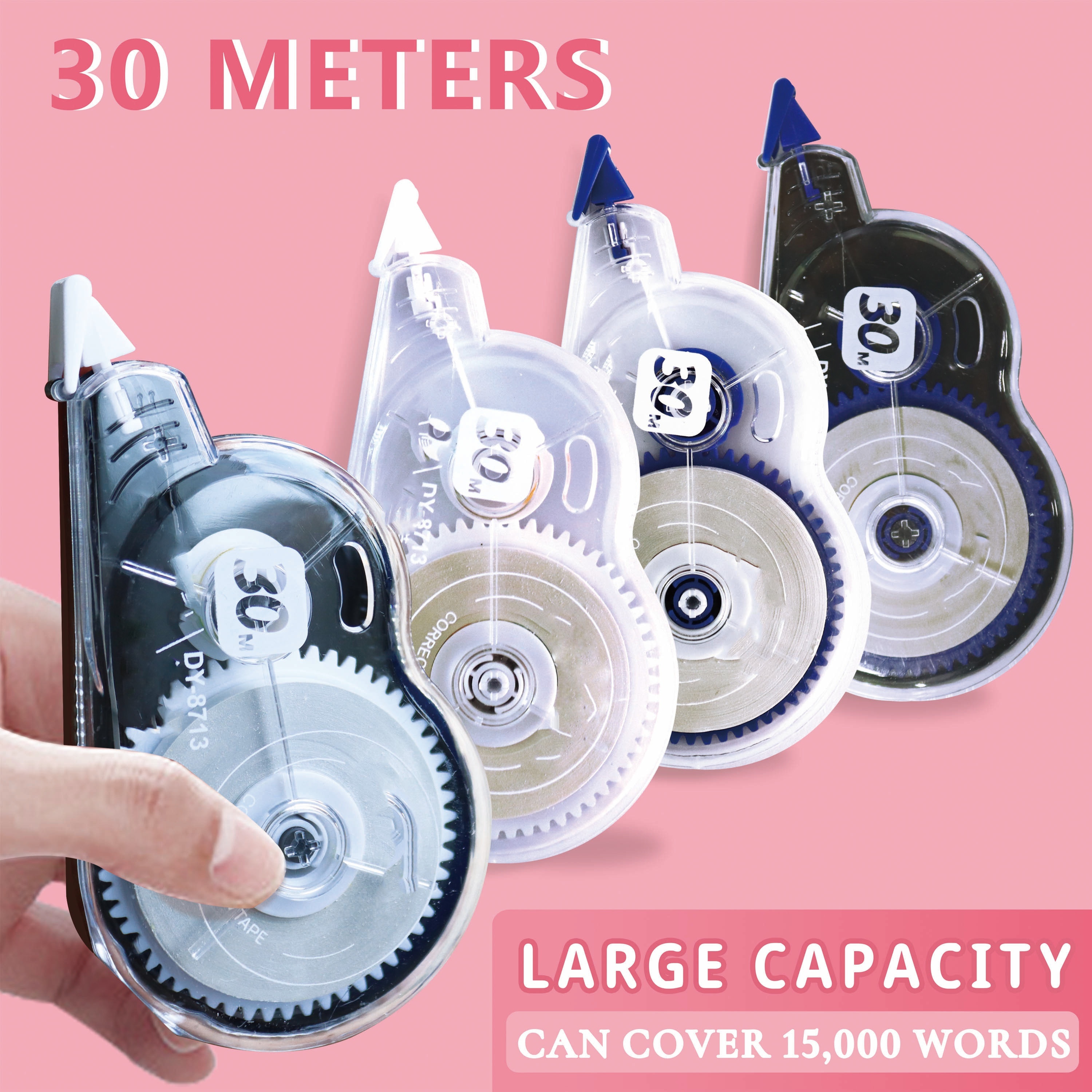30M Meters big Capacity milky Sticker correction tape korean