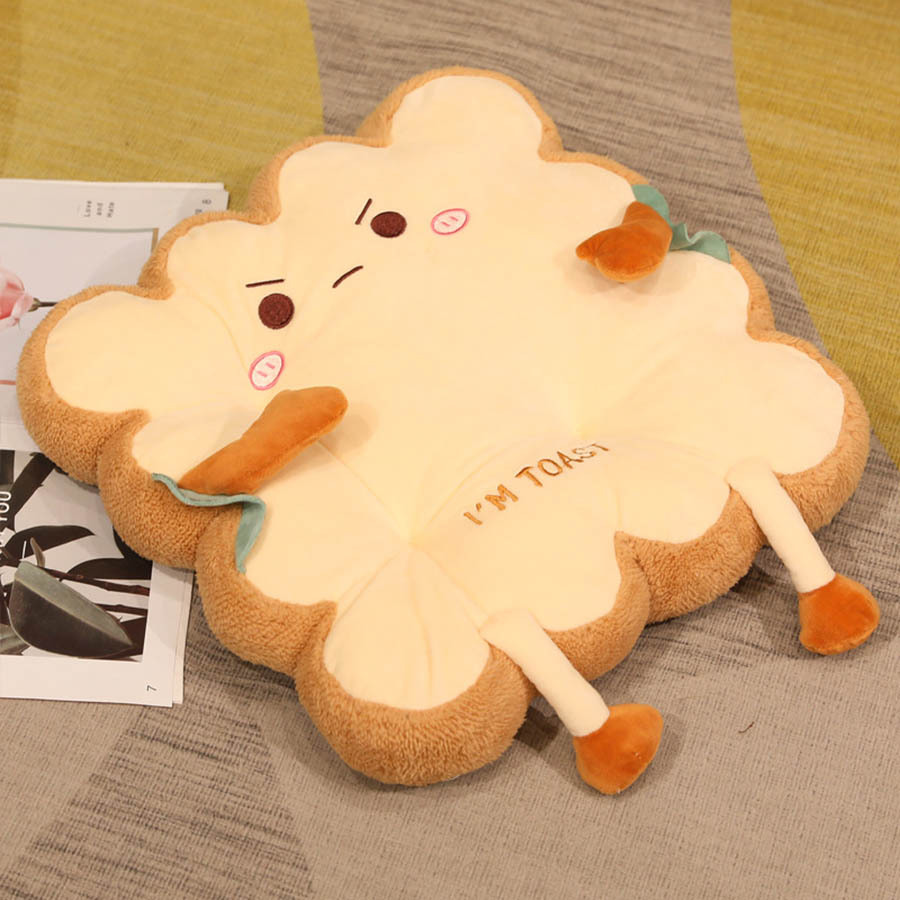 Skindy Plush PP Cotton Filling Thicker Cartoon Toast Pillow for