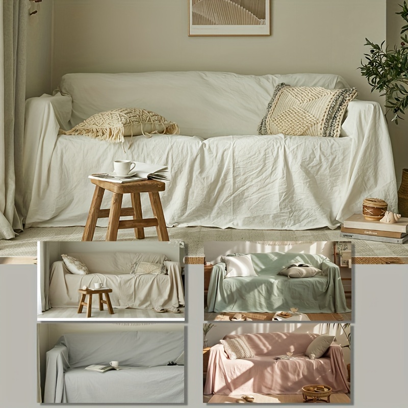 Funda de sofá – Manta de sofá suave antideslizante, protector de muebles  lavable, manta de sofá de algodón, colcha, tapete de viaje para acampar o
