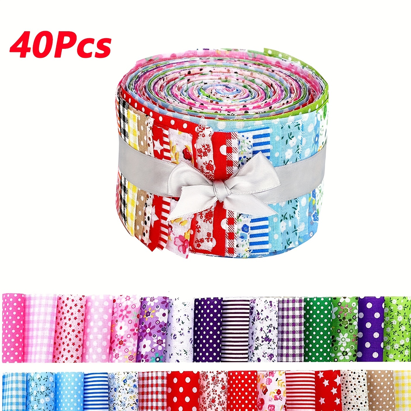 Jelly Rolls For Quilting, Christmas Pattern,Jelly Roll Fabric Strips For  Quilting, Pre-Cut Jelly Roll Fabric In Vivid Colors, Jelly Rolls For  Quilting