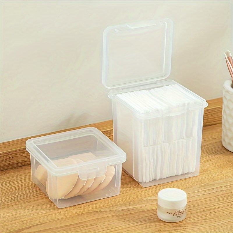 1pc Ps Makeup Sponge Storage Box, Powder Puff Container, Hair Tie Container,  Dustproof Jewelry Storage Box, Plastic Box