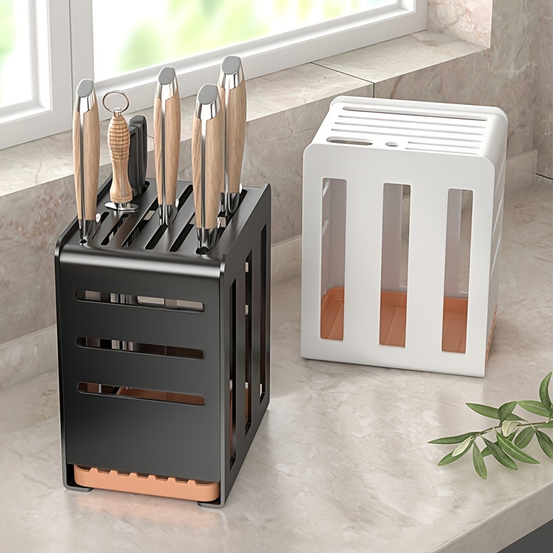 Kitchen Drawer Organizer Tray For Knives Knife Block Knife - Temu