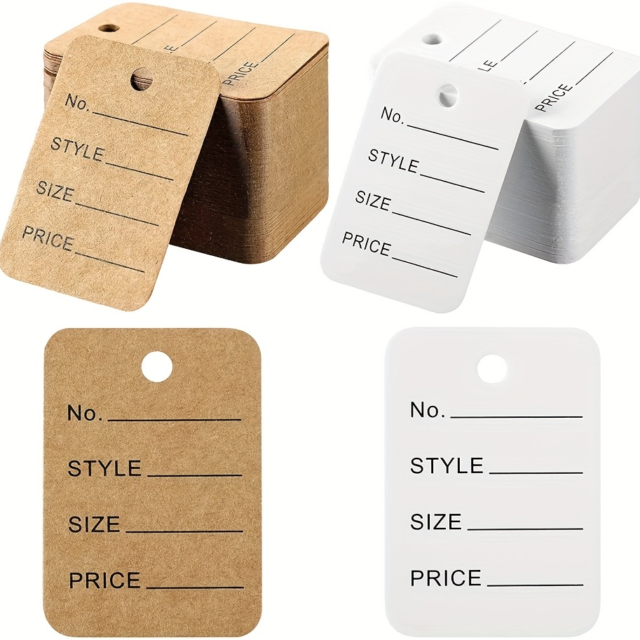 200Pcs Price Tags Writable Display Labels Clothing Tags with String  Attached for Gift Bags, Product, Retail, Shipping - AliExpress