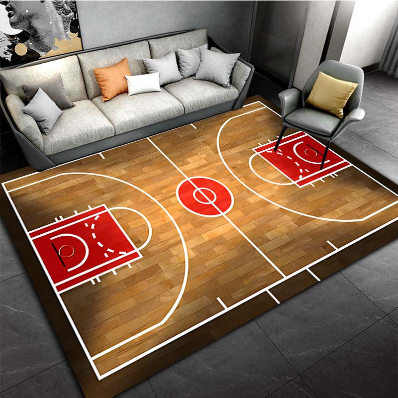 Basketball Shoes Rug Cool Carpet Modern Popular Sport Shoes Floor Mat Home  Decor Art Area Rugs for Living Room Playroom Bedroom Dorm 16x24 Inch