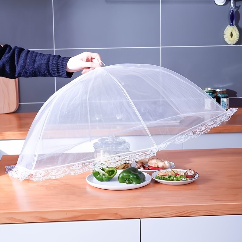 Universal Food Cover Dome Hollow Out Microwave Cover Transparent