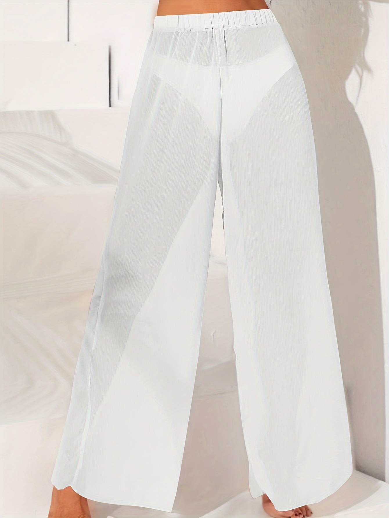 Pantalon blanco de online playa mujer