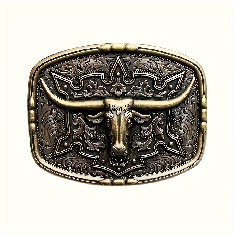 Vintage Western Cowboy Belt Buckle with Cross and Horse Design - Stylish  and Unique Fashion Accessory