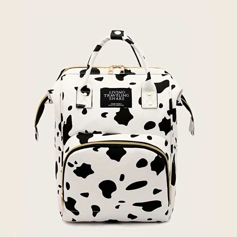 Bolsa de viaje con estampado de animales, bolsa de viaje con estampado de  vaca blanca y negra, bolsa de lona plegable para el fin de semana para  mujeres y hombres, Multicolor, Una