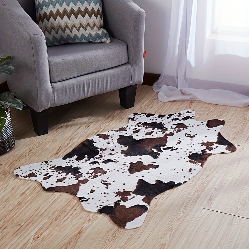 Faux Cowhide Rug Large Cow Hide Rug Rustic Chic Western Rugs - Temu