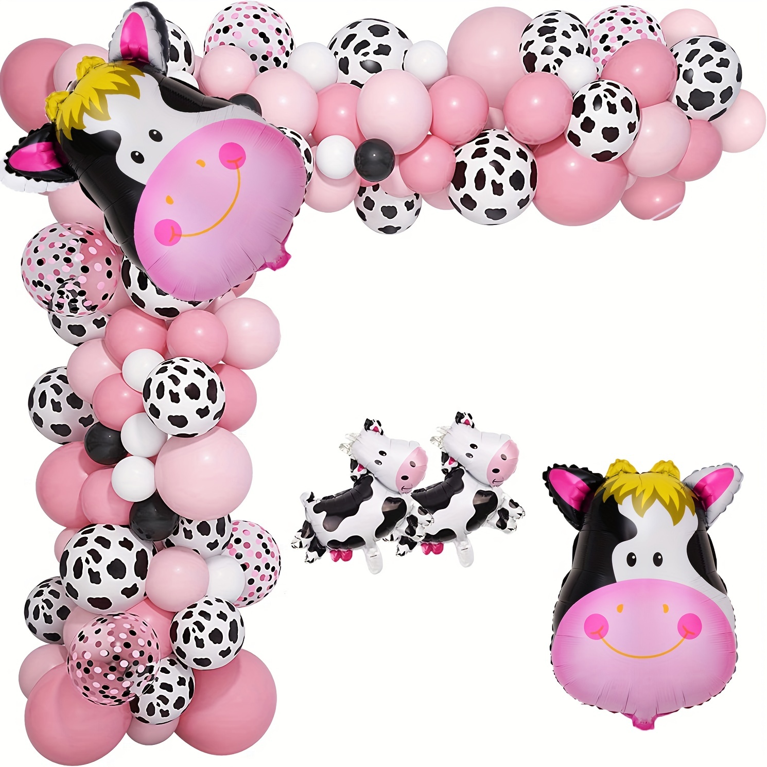 Globos de fiesta de animales de granja para cumpleaños, baby shower,  decoraciones de fiesta de granero con globos de animales que caminan y  adornos