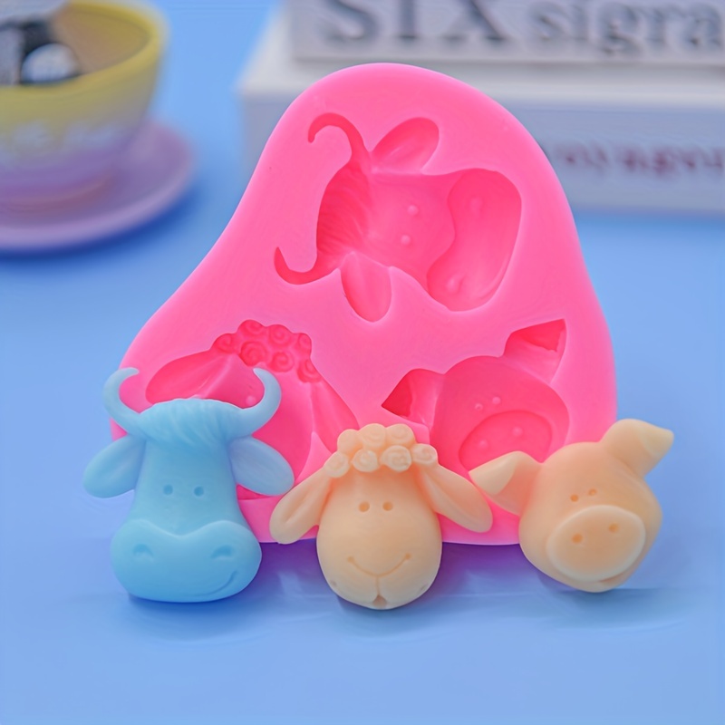 1pc/diy Crystal Glue Resin Mold/lucky Calm Peaceful Pig Silicone