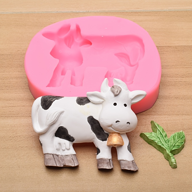 Cow Mold Farm Animal Mold Silicone Molds Polymer Clay Resin Fondant 