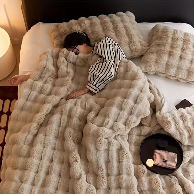Bedsure Manta Sherpa para sofá – Manta mullida suave y acogedora para cama,  manta de forro polar gruesa y cálida para invierno, manta de otoño rojo