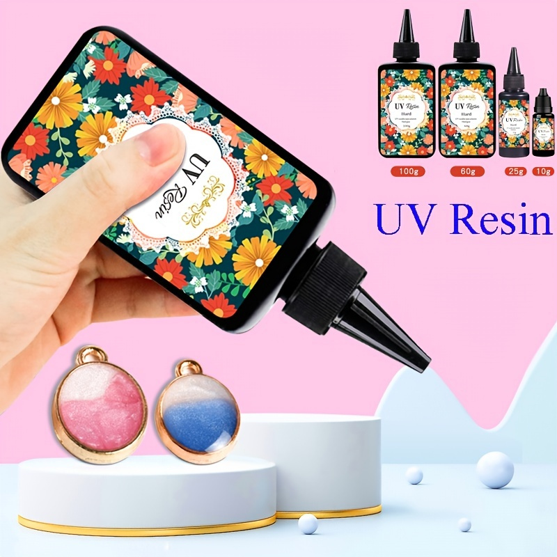 Résine pour lampe UV-LED - UV'GLASS - Transparente - 25 g - Résine