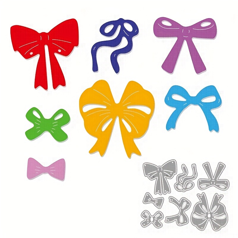 ZFPARTY Layering Bows Metal Cutting Dies Stencils for DIY
