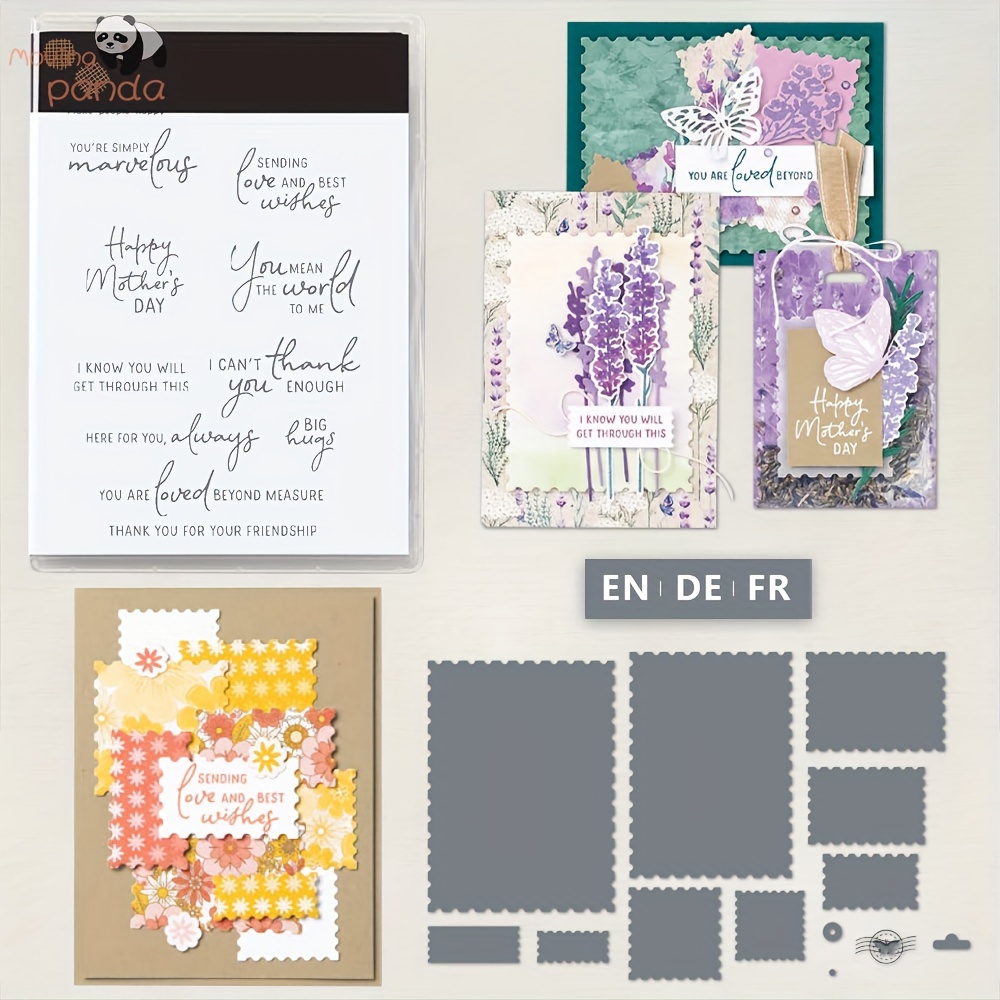 Mixed Holiday Greetings Stamps For Diy Crafting Scrapbooking - Temu