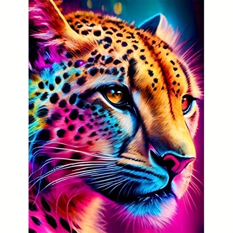 Diy 5D Diamond Art Kits For Adults Fantasy Leopards Diamond