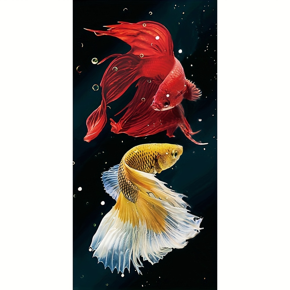 Large Diamond Painting Fish - Temu