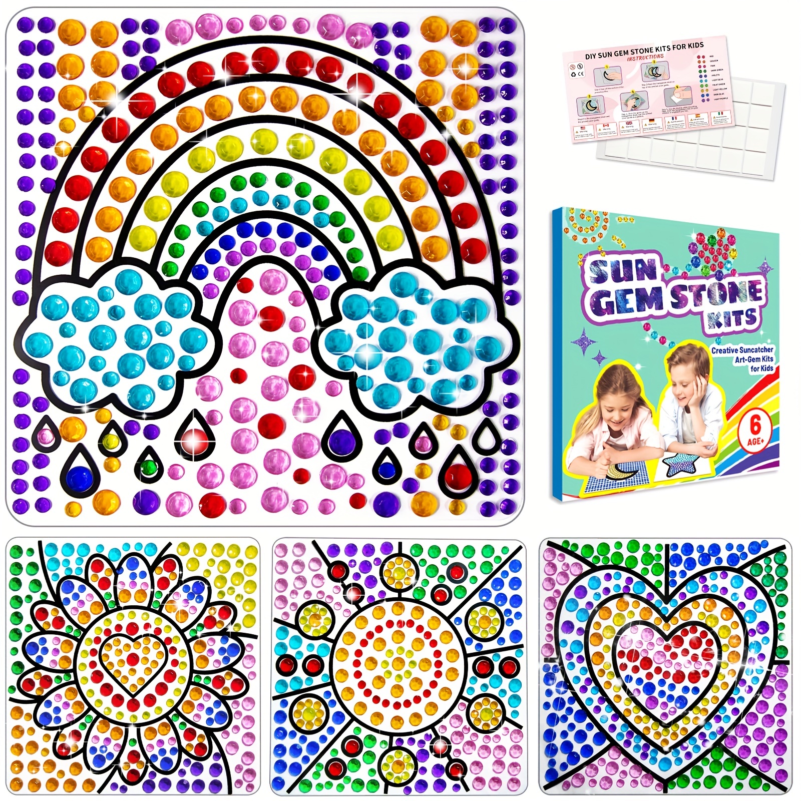 Kit Rainbow Suncatcher kit d'artisanat pour enfants ou adultes